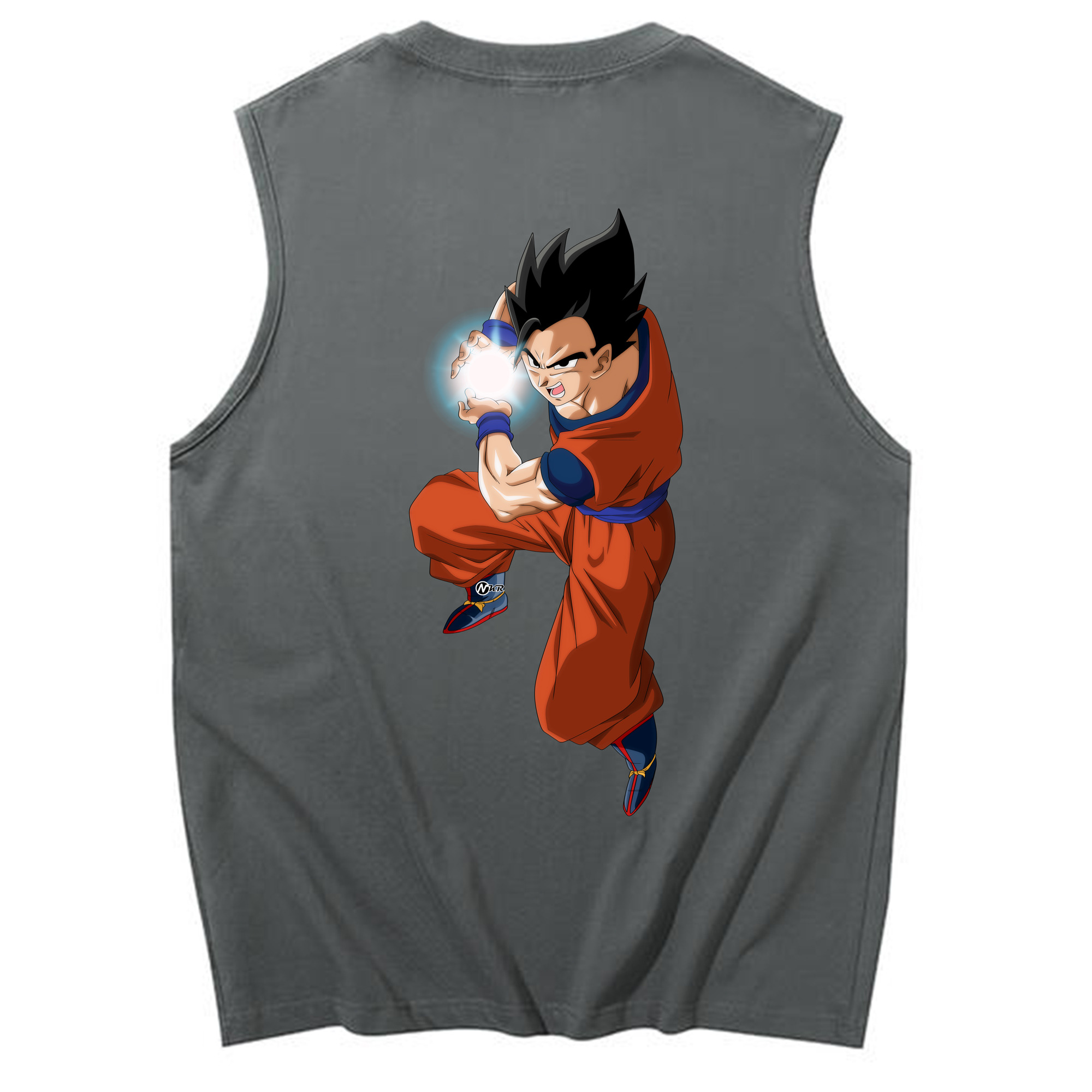 （画像用） ドラゴンボール 孫 悟飯（そんごはん）DRAGON BALL Son Gohan コットン100％タンクトップ（背面プリント）